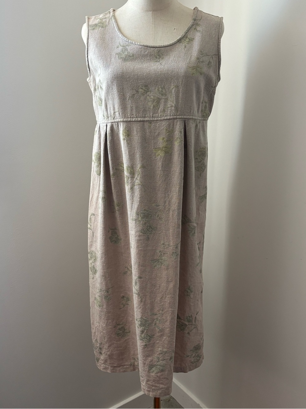 Vintage 90s Sleeveless Floral Dress